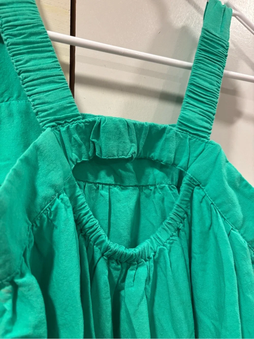 Old Navy Teal Green Embroidered Sundress for Girls
